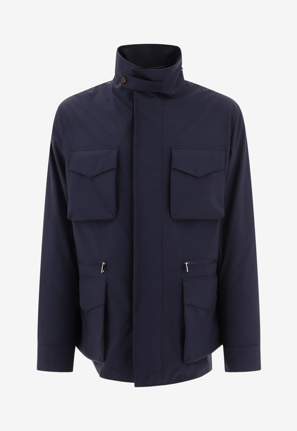 Dolce & Gabbana Technical Safari Field Jacket  Blue G9WN5TFUS0DB0665_62711