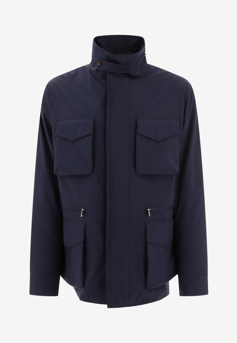 Dolce & Gabbana Technical Safari Field Jacket  Blue G9WN5TFUS0DB0665_62711