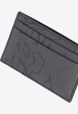 Alexander McQueen Graffiti Leather Wallet 7362301AAQ41000_63614 Black