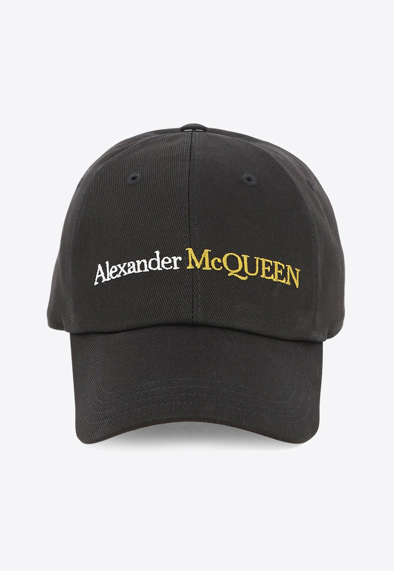 Alexander McQueen Logo Baseball Cap 7820624105Q1080_63941 Black