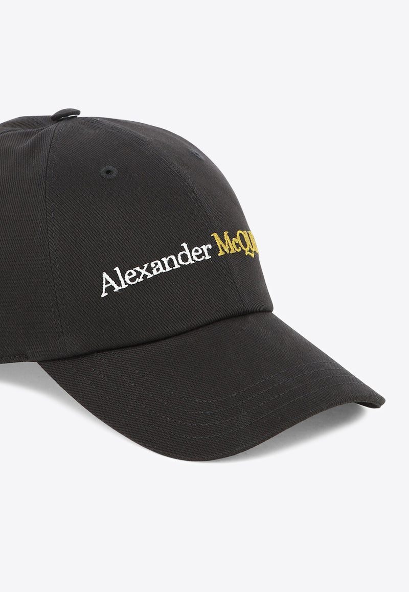 Alexander McQueen Logo Baseball Cap 7820624105Q1080_63941 Black