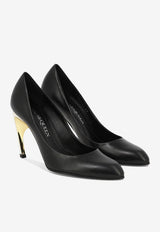 Alexander McQueen Armadillo 95 Leather Pumps Black 780683WIEX21399_64528