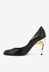 Alexander McQueen Armadillo 95 Leather Pumps Black 780683WIEX21399_64528