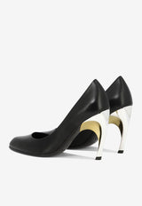 Alexander McQueen Armadillo 95 Leather Pumps Black 780683WIEX21399_64528