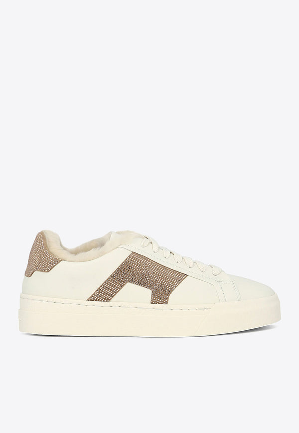 Santoni Leather Low-Top Sneakers WBGT61183PNNPSXCI50_66067