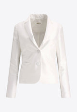 F.it Single-Breasted Cropped Blazer  4130 F41271 BIANCO_66764