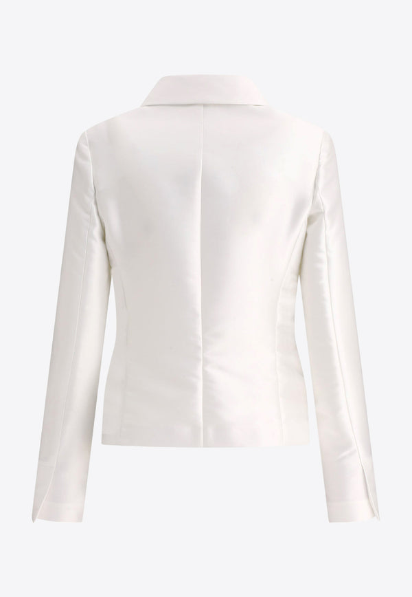 F.it Single-Breasted Cropped Blazer  4130 F41271 BIANCO_66764