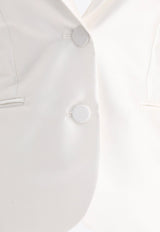 F.it Single-Breasted Cropped Blazer  4130 F41271 BIANCO_66764