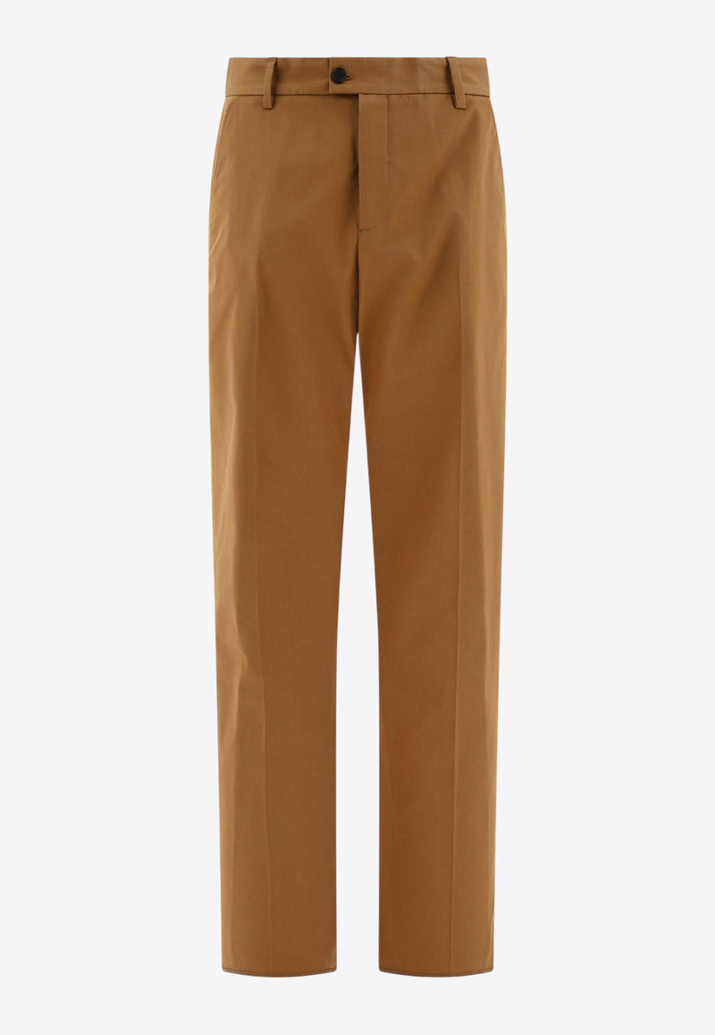 Alexander McQueen Tailored Straight Pants 794744QSAA72028_67767 Brown