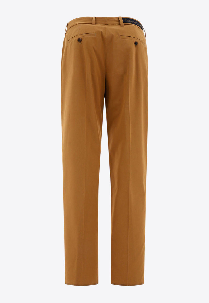 Alexander McQueen Tailored Straight Pants 794744QSAA72028_67767 Brown