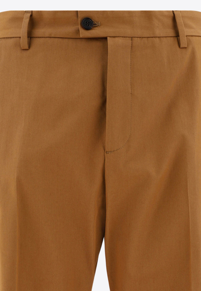 Alexander McQueen Tailored Straight Pants 794744QSAA72028_67767 Brown