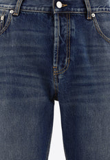 Alexander McQueen Straight-Leg Jeans 794082QYAA54211_67881 Blue
