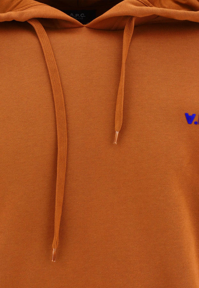 A.P.C. Petite VPC Logo Drawstring Hoodie Brown COHBR-H27917TCK_68526