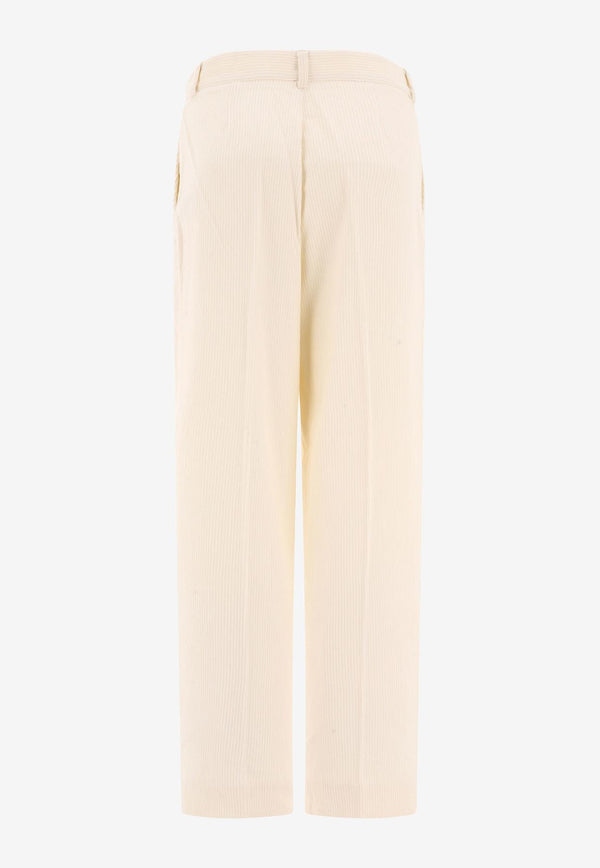 Toteme Ribbed Tailored Pants White 243-WRB0202-FB0191188_68728