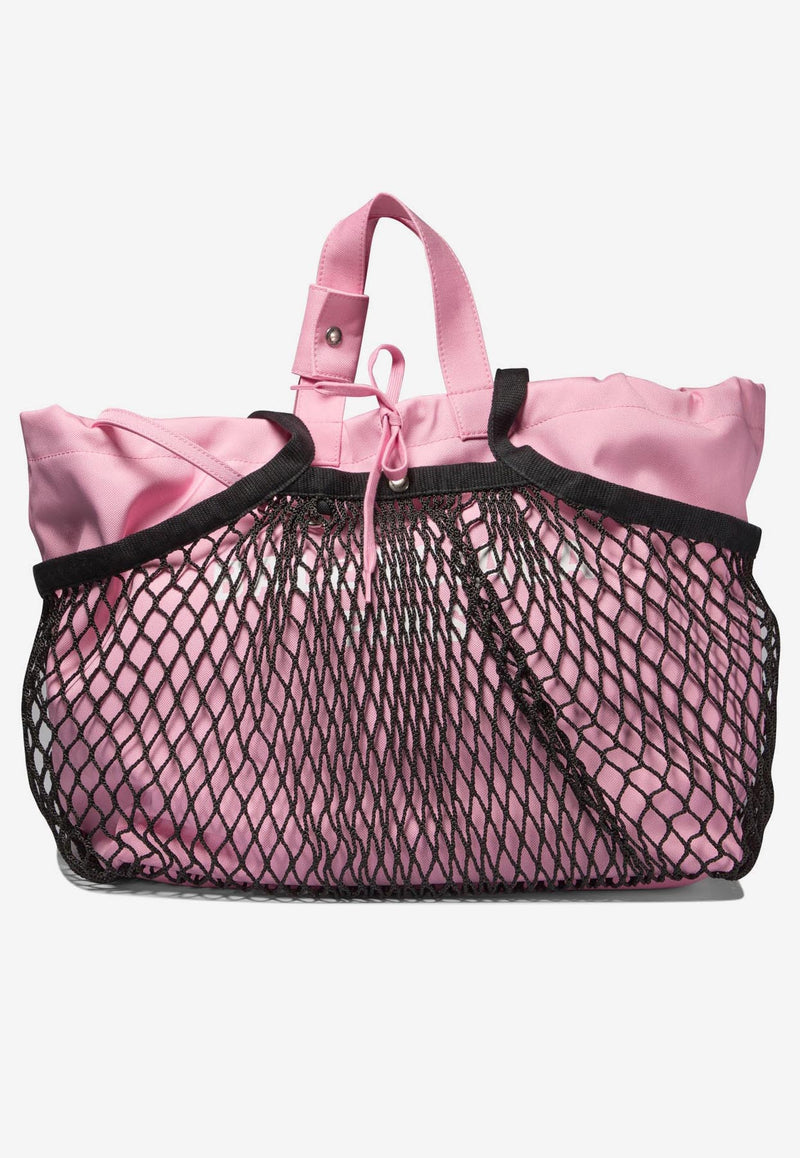 Balenciaga 24/7 Nylon and Mesh Tote Bag  Pink 7918092AA465869_69083