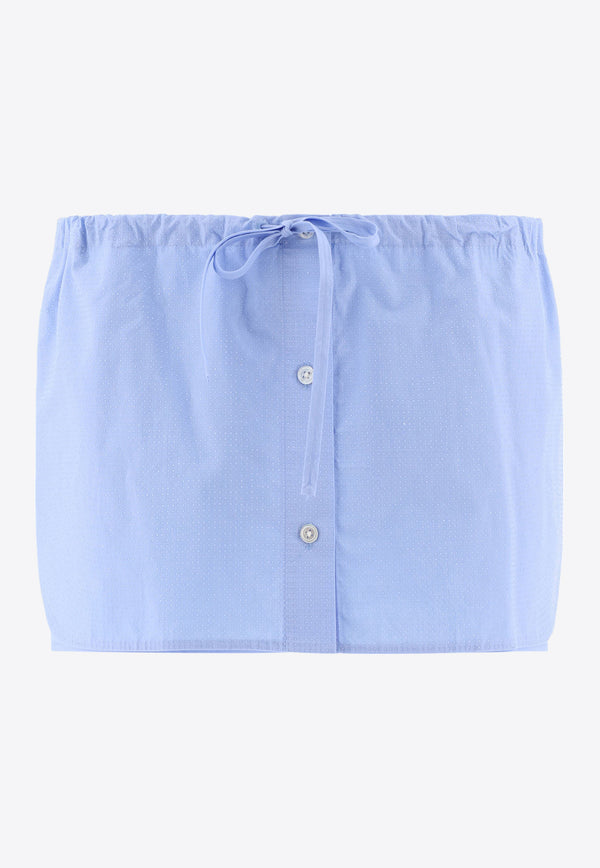 Alexander Wang Drawstring Mini Skirt Blue 1WC3244753423_69012