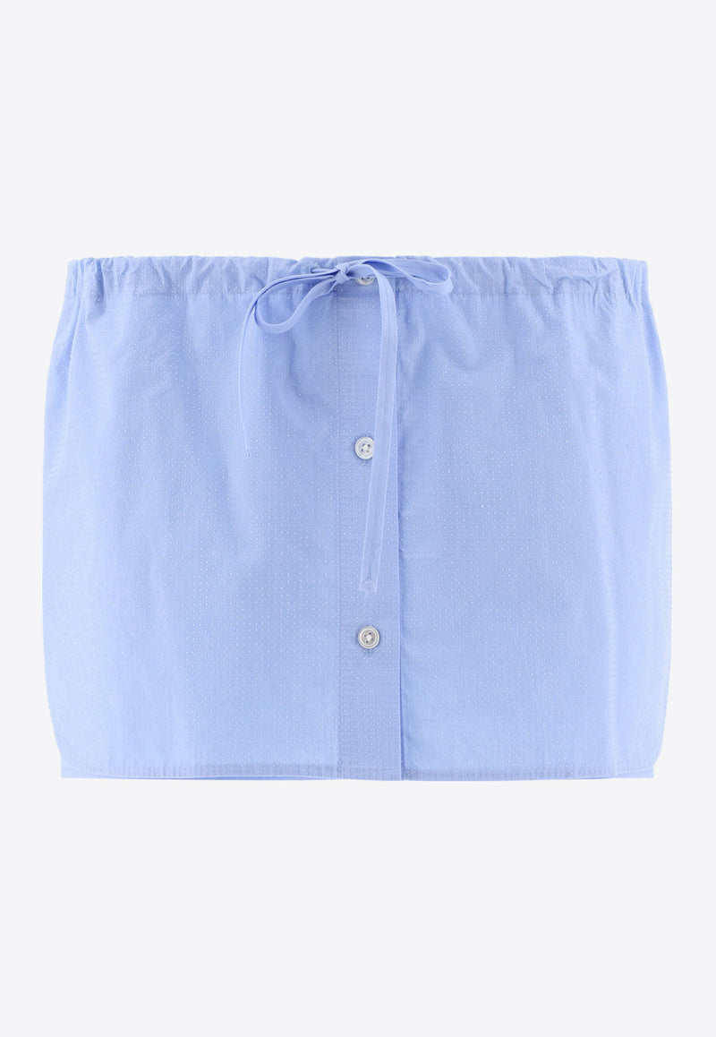 Alexander Wang Drawstring Mini Skirt Blue 1WC3244753423_69012