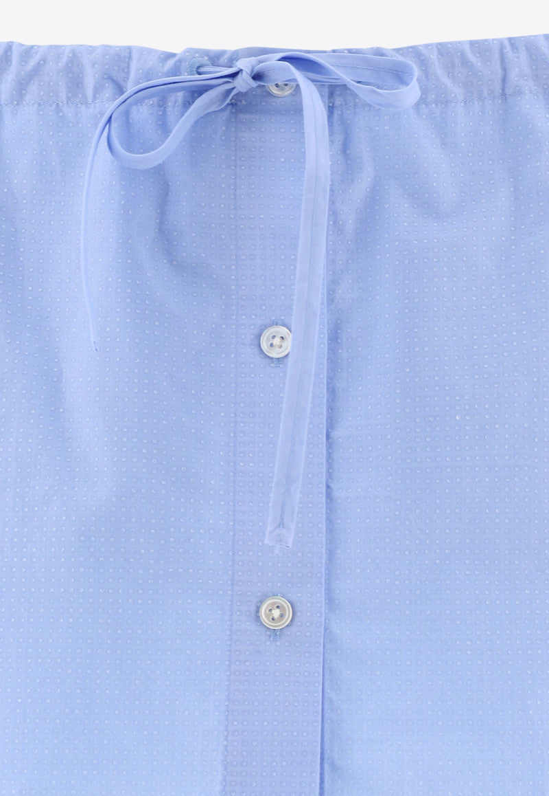 Alexander Wang Drawstring Mini Skirt Blue 1WC3244753423_69012