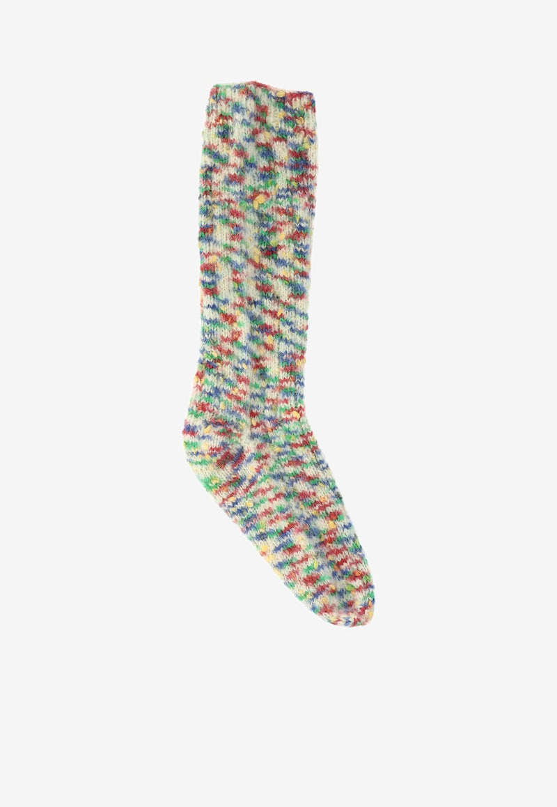 A.P.C. X JW Anderson Knitted Wool Socks Multicolor WOAPE-M21049SAA_58399