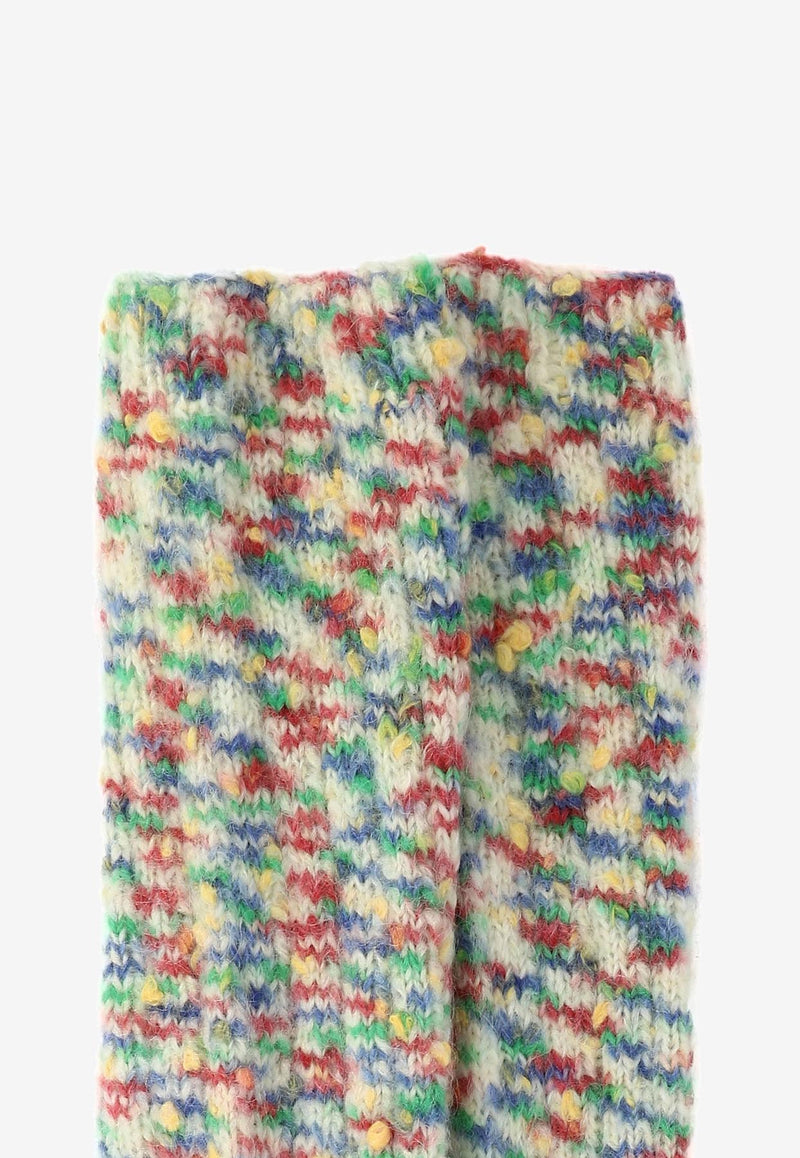 A.P.C. X JW Anderson Knitted Wool Socks Multicolor WOAPE-M21049SAA_58399