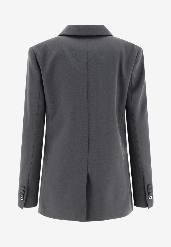 Coperni Twisted Cut-Out Tailored Jacket Gray COPV30823BLAGRE_58633
