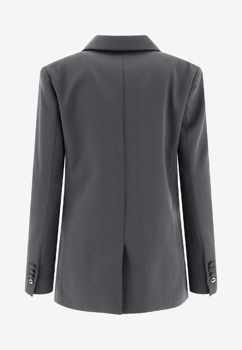 Coperni Twisted Cut-Out Tailored Jacket Gray COPV30823BLAGRE_58633
