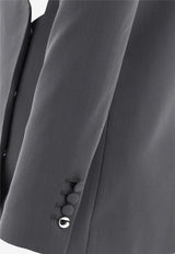 Coperni Twisted Cut-Out Tailored Jacket Gray COPV30823BLAGRE_58633