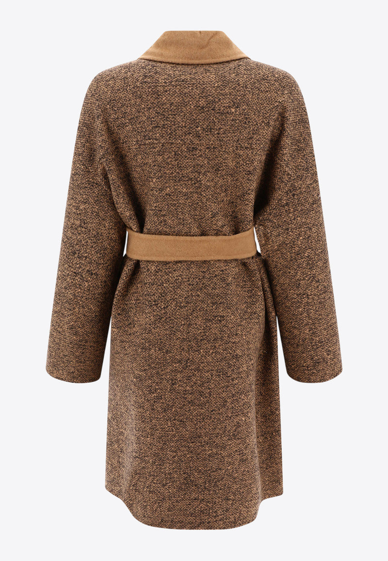 Max Mara Reversible Camel and Wool Coat 2310161135600EVELIN001_59958 Brown