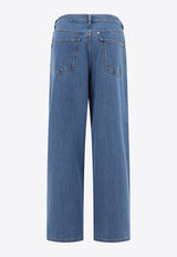 Givenchy Logo Oversized Jeans BW514A5Z1F402_69390 Blue