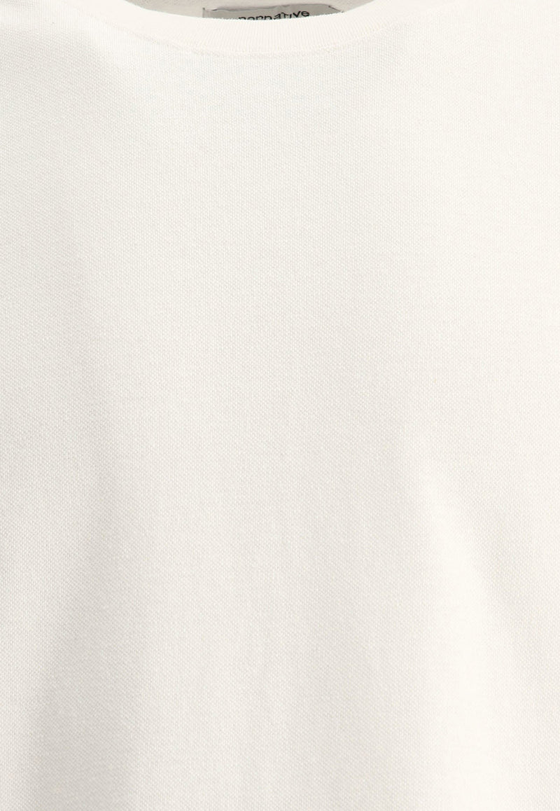 Nonnative Logo-Embroidered Crewneck T-shirt NN-C4415WHITE_69225
