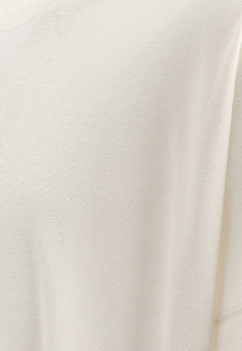 Nonnative Logo-Embroidered Crewneck T-shirt NN-C4415WHITE_69225