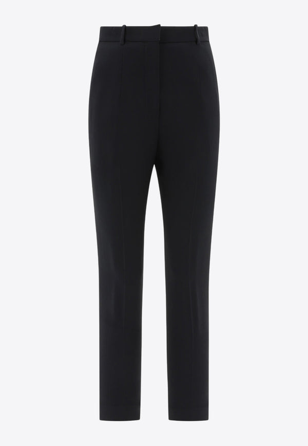 Alexander McQueen High-Rise Tapered Pants 585118QEAAA1000_69436