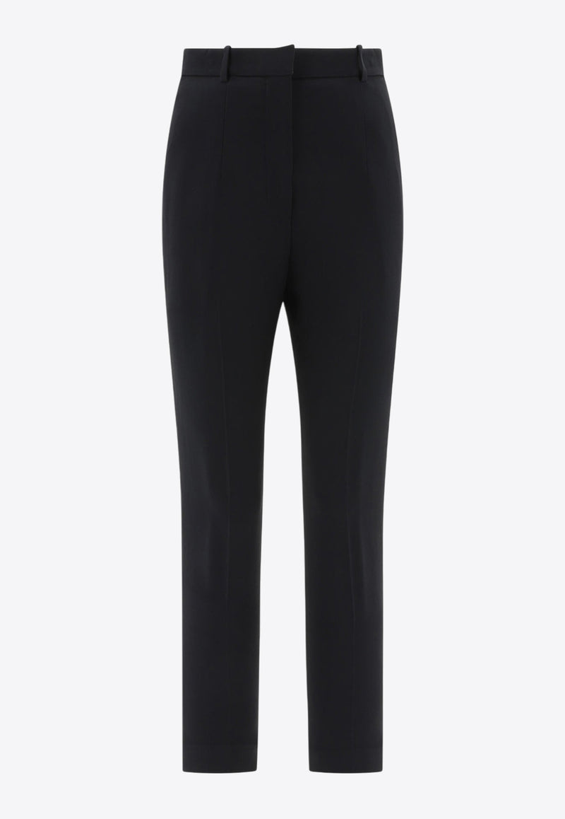 Alexander McQueen High-Rise Tapered Pants 585118QEAAA1000_69436
