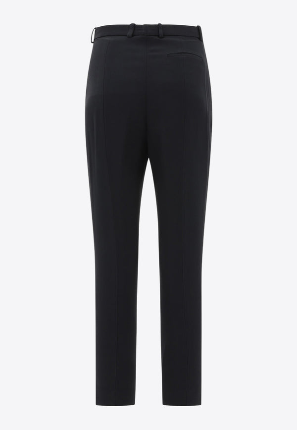 Alexander McQueen High-Rise Tapered Pants 585118QEAAA1000_69436