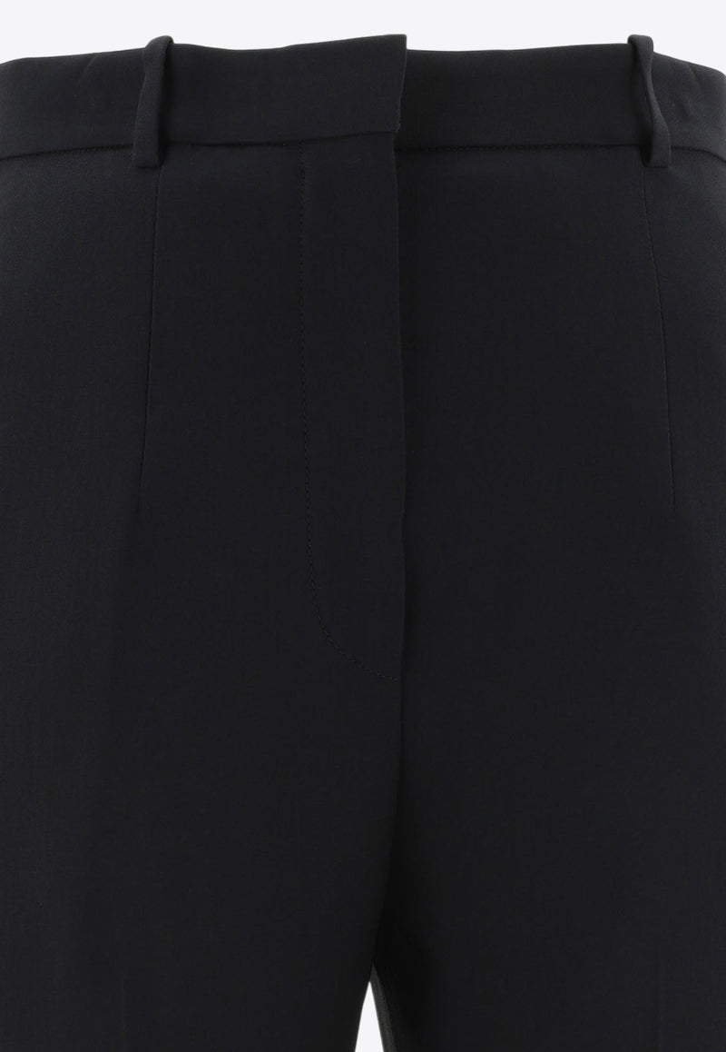 Alexander McQueen High-Rise Tapered Pants 585118QEAAA1000_69436