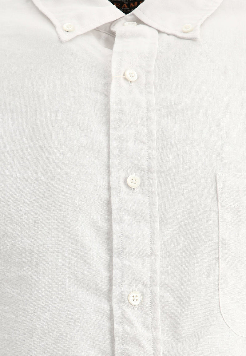 Beams Plus Classic Linen Shirt White 3811039313901_69241