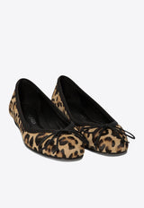 Alexander McQueen Armadillo Leopard-Print Ballet Flats 797579WLEN72044_70061