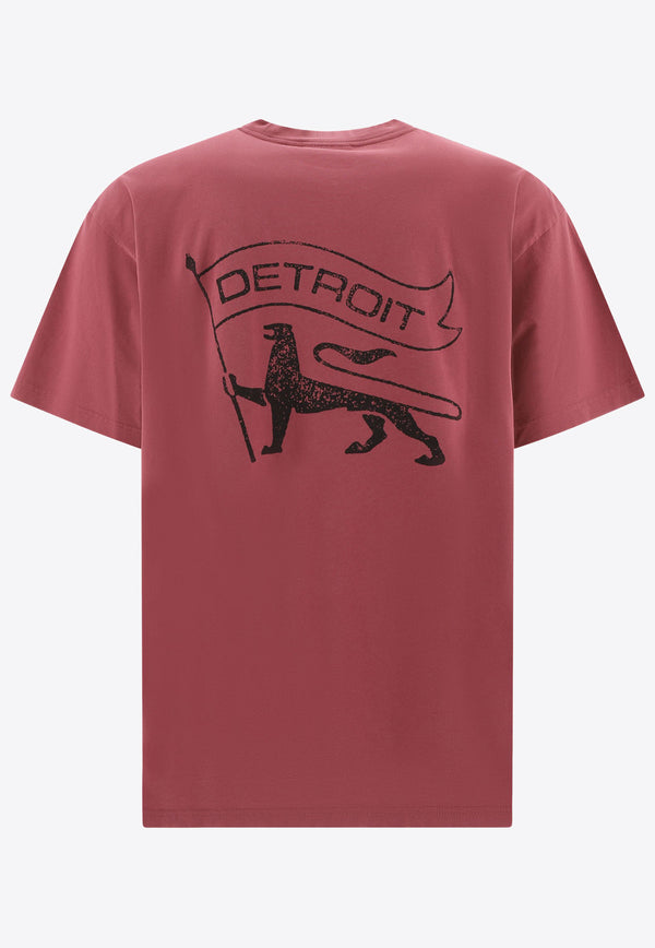 Carhartt Wip Stamp Logo Print T-shirt Pink I0336702B0.06_69921