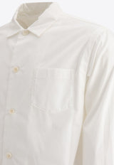 Sacai Logo Embroidered Buttoned Shirt White 24-03466M151_70836
