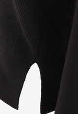 Alexander McQueen Chevron Corset Sweater in Wool 798349Q1BAP1000_70130 Black