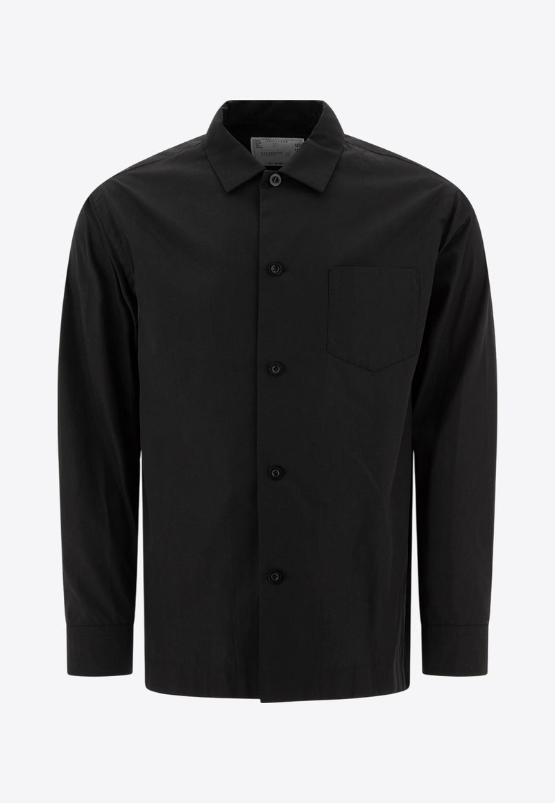 Sacai Basic Long-Sleeved Shirt Black 24-03466M001_70525