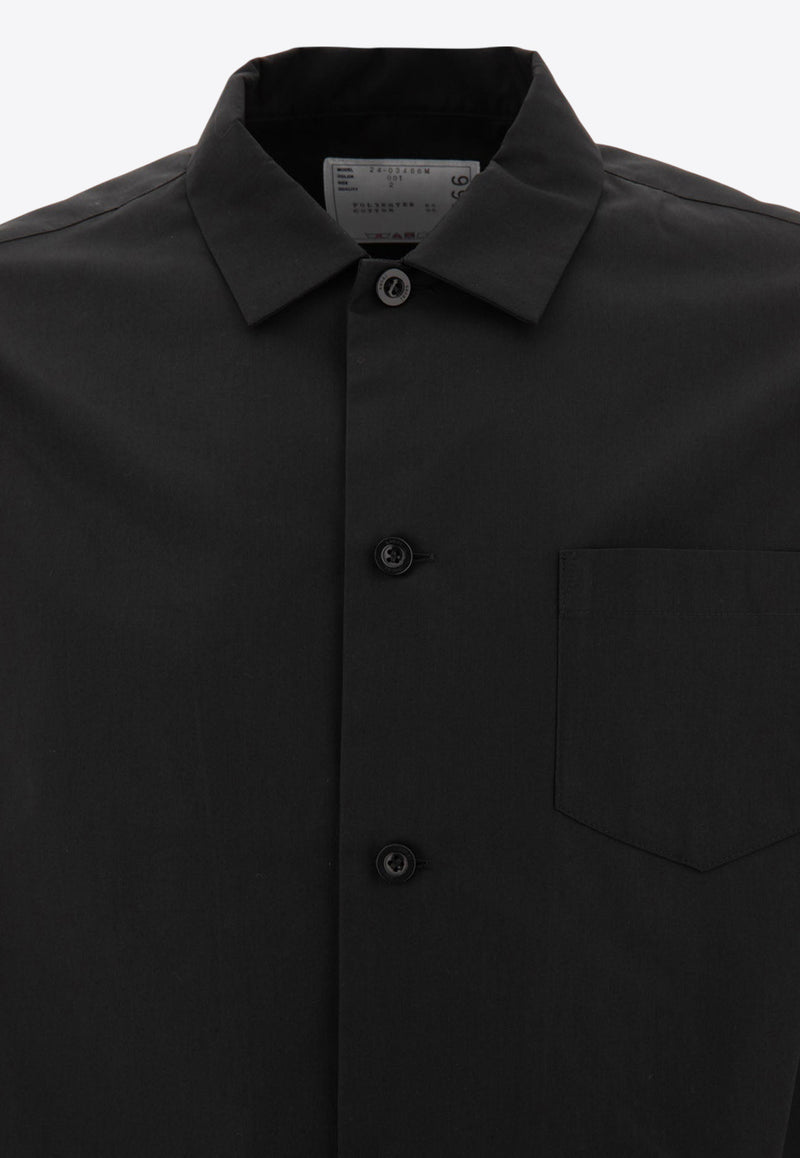 Sacai Basic Long-Sleeved Shirt Black 24-03466M001_70525