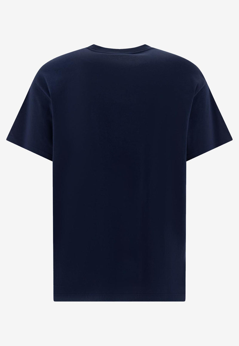 Carhartt Wip Script Embroidered T-shirt Navy I0304352AH.XX_70658