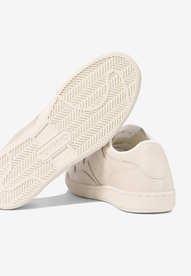 Tom Ford Smooth Leather Sneakers Cream J1446LCL219N3WW03_70522