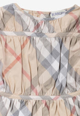 Burberry Kids Baby Girls Vintage Check Mini Dress Beige 8090096_71084
