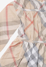 Burberry Kids Baby Girls Vintage Check Mini Dress Beige 8090096_71084
