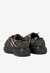 Burberry Pillow Check Motif Slippers Green 8092648_71100