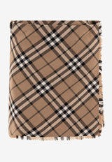 Burberry Check Pattern Mini Skirt Beige 8095396_71109