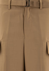 Sacai Mid-Rise Belted Pants Beige 24-03423M651_71123