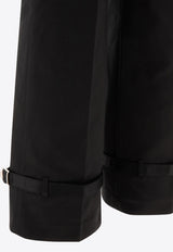 Sacai Mid-Rise Belted Pants Black 24-03429M001_71097